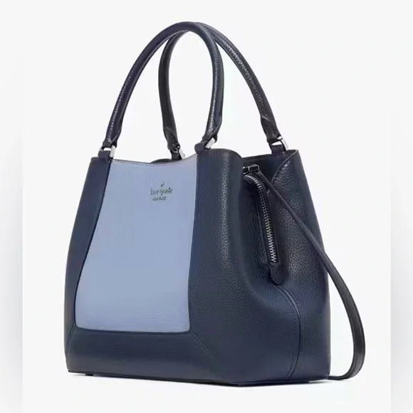 Kate Spade - NWT Blue Lena Colorblock Satchel $429 Still Factory sealed! 12”x9”